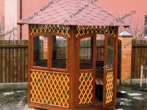Компактная беседка 105 — вид с другого ракурса